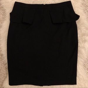 Tahari black pencil skirt
